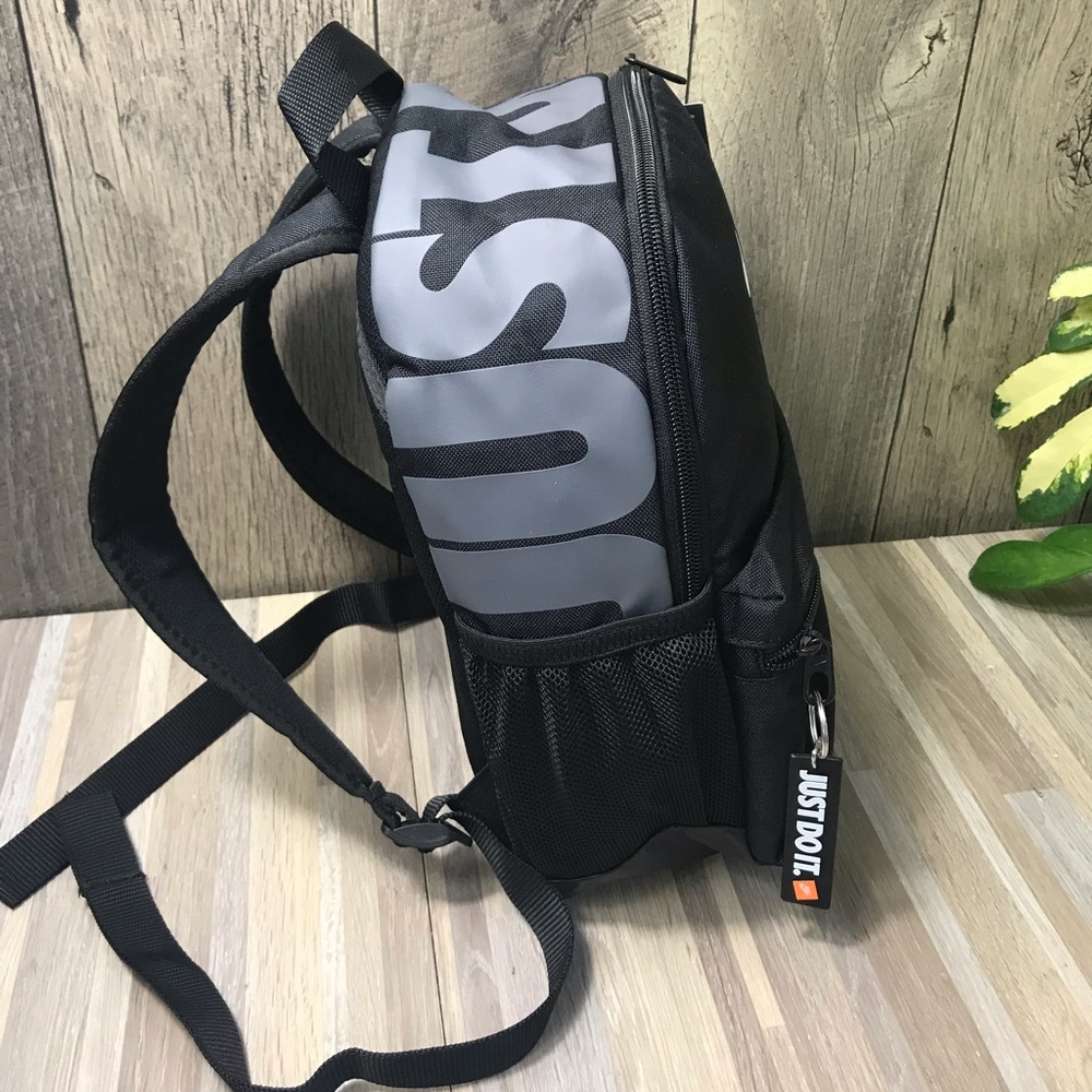 NWT Nike Brasilia JUst Do It Mini Backpack Black - Picture 6 of 8